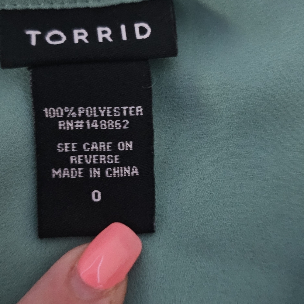 Green torrid top